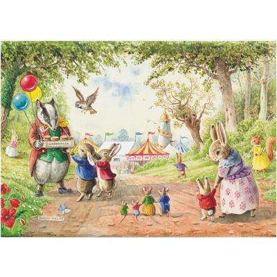 Going to the Fair - Racey Helps Postcard